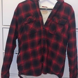 Boston traders size medium Sherpa lined jacket